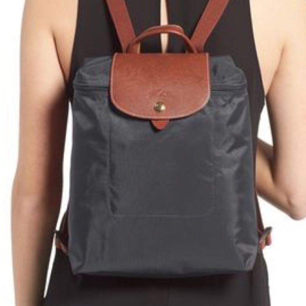 LONGCHAMP BACKPACK IN GUNMETAL
